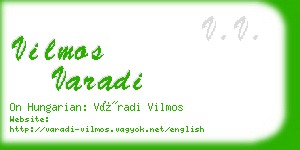 vilmos varadi business card